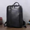 Zaino maschile maschi casual borse per laptop coreano di moda semplice mazzera portatile porta zaini in pelle di vasta capacità di grande capacità