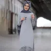 Ethnische Kleidung 2024 Muslim Sets Abaya Frauen lässig Langarm Tops Bluse Hosenanzug bescheiden islamisch 2 Stück Herbstkleid Ramadan