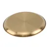 Plates European-Style Dinner Plate Golden Korean Style Stainless Steel Barbecue Disc Cake Western-Style Steak