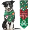 Appareils pour chiens A réglable Pet Salive Torle Polyester triangle chiot écharpe Bandana Col Colc accessoires de Noël