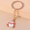 Keychains de muñeco de nieve de Navidad Accesorios lindos