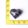 Dekorativa figurer drömmer Amethyst hjärtaform Crystal Ristningar