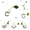 Vases créatives suspendues en verre à balle Vase Vase hydroponique Plante Pot Terrarium Conteneur Garden Supplies Party Home Decoration