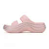 Slippers 2024 Summer Women Fashion Fashion Couleur solide Sandales Outdoor Intérieur Non Slip Designer Dames Slides Plateforme Chaussures