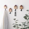 Hangers massief hout creatieve deuropeningen ornamenten hangen kleding en hoedrekken op de muur ins achter luchtdeurhaken