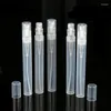 Storage Bottles 100pcs/lot 5ml Plastic Perfume Refillable Mist Sprayer Transparent Mini Promotion Sample Atomizer Empty