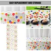 Table Cloth 2 Pcs Birthday Party Tablecloth Print Linens Christmas Balloon Plastic El Camping