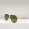 파일럿 네비게이터 선글라스 골드 그린 렌즈 40062 여자 남성 남녀 sunnies gafas de sol 디자이너 선글라스 그늘 옥시 리다 DA 솔즈 UV400 보호 안경