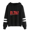 Heren Hoodies Nadine Shah Filthy onder pullover Hoodie Dames Men Hapleed Sweatshirt Fashion Lange Mouw Tracksuit