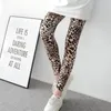 Kvinnors leggings hög midja djur tryckt mjuka stretchiga kvinnor sexig leopard tryck blyertsbyxor sport fitness yoga gym