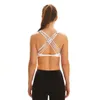 2024 LULULELEI Joga Outfits Fiess Sports Bra Nude-przyjazna skóra Cross Back Gym Ubrania kobiet bielizny