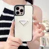 Lychee Textured Leather Feel Bezel Sticker Designer Phone Case For Iphone 15 14 13 12 11 Pro Max 15Pro Luxury Case Soft Cover