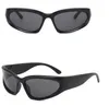 Neue Wrap um Sonnenbrillen Frauen Männer Brand Design Mirror Sport Vintage Sonnenbrillen Männer Fahren Brillen Schatten Brillenbrillen 21 Farben 20pcs
