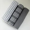 3pcs Küchentücher Klassische 100% natürliche Baumwoll-Geschirrtücher Tischtuch absorbierende Lint-freie Maschine Tischgeschirr Haushalt Handtuch
