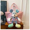 Модные женщины большие категории Canvas Bag Doll Tote Mags New Trend Clate Bag Сумки сумки сумочка для плеча сумки для хранения ежедневные посещаемость 50 см.