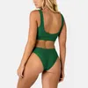 Women's Swimwear Women Push Up Micro Bikinis Set 2024 Strapless Solid Beachwear Female Padded Swimsuit Two Pieces Brazilian Biquini