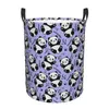 Laundry Bags Cartoon Panda Bear Hamper Large Storage Basket Girls Boys Toy Organizer