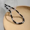 Choker ingesight.z Colliers de couleur blanc noir minimaliste