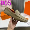 40style Designer de couro genuíno Sapatos de vestido masculino Brand de luxo Menores de mocassins Mocassins deslize em sapatos de barco masculino Plus Tamanho 38-46