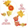 Figurines décoratives 2pcs de style chinois artisan artisans pendentifs de glands suspendus ornements de voiture