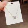 Internet Celebrity Fashion, Temperament, High-end Sense, Micro Inlaid H-letter Necklace, Light , Niche Design, Versatile Collarbone Chain