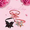 Hundebekleidung 30/50 PCs Valentinstag Haustierzubehör rot rosa kleine Hunde Bowties Krawatte Liebeslieferungen süße Katzenfliege Krawatte