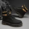 Сапоги лодыжка ботинки мужчины высокий топ военные ботинки Martin Boots Cowboy Outdoor Work Safe обувь Motocycle Tactical Boot New Laceup Botas hombre