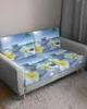 Stol täcker Zen Stones Flowers Tropical Ocean Seat Cushion Cover SOFA Protector Stretch Washable Lovningsbara elastiska slipcovers