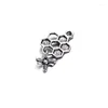 Charms 10pcs/lote liga Hollow Hexagonal Honeycomb Bee para Bracelete de colar Acessórios de jóias de pendentes de animais