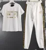 Designer Tracksuit Frauen Set modische Damen T -Shirt -Hose Tracksanzuiten Frühling Sommer Kurzarm Ärmel