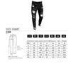 3 styles Men Stretchy Ripped Skinny Biker brodery Print Jeans Detraited Hole Slim Fit Denim Jean de haute qualité 240319