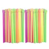 Disposable Cups Straws 200 Pieces 6 Ounce Snow Water Shaved Ice With Spoon For Home Or Kids Tumblers