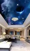 Wallpapers Custom Po Wall Paper Living Room Mural Natural Straw Wallpaper Science Fiction Planet Space Ceilings