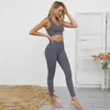 SEamless Yoga Set Workout Vêtements Femmes Sport Tenue de fitness Leggings de survêtement et de soutien-gorge Sportswear Gym Suit 240322