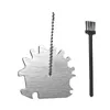 Tools Barbecue Grill BBQ Brush Clean Tool Zinc Alloy Bristle Free Non-stick Cleaning Brushes Accessories For All Types