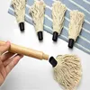 Tools 5pcs Primary Colours Wooden Handle Barbecue Brush With 4 Heads Replaceable Grill Basting Mop