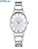 Crrju Luxury merk Fashion Gold Woman Bracelet Watch Women Full Steel Quartzwatch Clock Ladies Dress Watches Relogio Feminino1751056