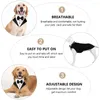 Dog Apparel Suit Formal Pet Costume Roleplay Collar And Bandana Carrying Cosplay Vest Triangle Kit