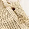 Storage Bags Straw Beach Bag Boho Handbags Crossbody Shoulder Tote Stylish Bucket For Camping Summer Dating Vacation