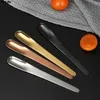 Coffee Scoops 1pc Mini Scoop en acier inoxydable Spoon plat pour le mélangeur de desserts Bar Bar Cuisine Table Voleille