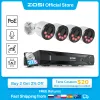 System Zosi 5MP 8CH Security Camera System с аудио 5MP NVR 2.5K HD Outdoor POE IP -камеры.