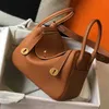 Bolsa de designer de couro de alta definição Order Togo Leather Lindi 26 30 Bolsa de doutor