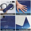 Carpets Non-slip Doormat Falling Star Shooting Sailboat Ocean Waves Blue Sea Bath Bedroom Mat Outdoor Carpet Home Modern Decor