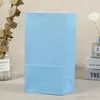 Hediye sargısı 50pcs/lot mini kraft kağıt torbalar stand up nokta çocuk partisi doğum günü yemek mühür ambalaj çanta malzemeleri