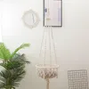 Katzenträger Boho Macrame Pet Swing Cage Handmade Hundepflanzenhalter Unterstützung Nordic House Hanging Schlafstuhl Sitze vier Jahreszeiten verfügbar