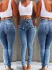 Frauen Jeans Fashion Temperament sexy schlanke Frauen -Denimhose 2024 Sommer Europäischer und amerikanischer Stil Streetwear