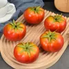 Fleurs décoratives 15 PCS décorer les modèles de tomate artificiels fruits de décoration mousse légumes réalistes