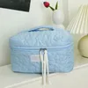 Storage Bags Large Capacity Flower Quilting Cloth Makeup Bag Women Cosmetic Handbag Box Toiletry Case Drop