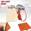 Tapetes 220V Motor Pan Pan Pan Tank Aquecedor Pad 250W Aquecimento de silicone Desgaste do desgaste da UE 9x13cm