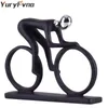 YuryFvna Bicycle Statue Champion Cyclist Sculpture Figurine Modern Abstract Art Athlete Home Decor Room Decoration Ornaments 240322